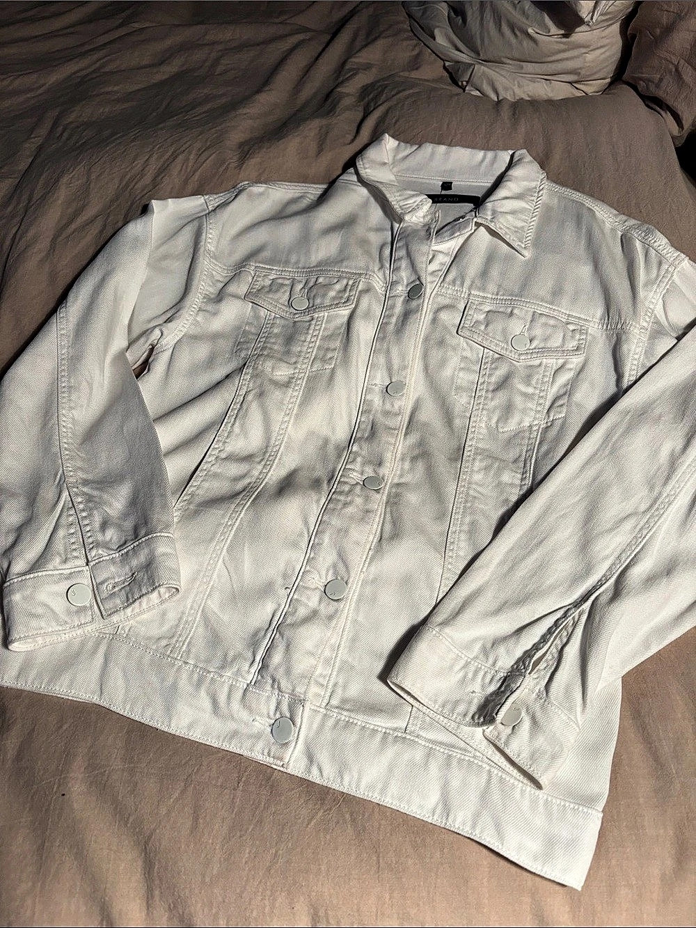 J Brand Boyfriend Jacket in White Size Small/Medium Like New